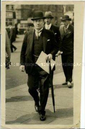 Der englische Premierminister Stanley Baldwin