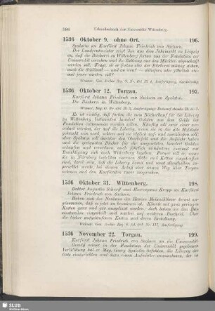 199. 1536, November 22. Torgau