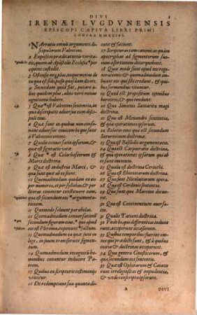 Divi Irenaei, Lugdunensis episcopi, et martyris, adversus Valentini, & similium Gnosticorum haereses : libri quinque, iam secundo diligenti editorum codicum collatione ... ab innumeris mendis repurgati & aliquot capitibus aucti ...