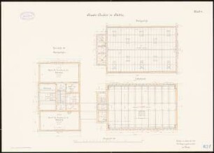 Eichungsamt mit Rentenbank, Staatsarchiv, Stettin: Staatsarchiv: Grundriss 2. OG, DG 1:100