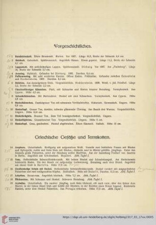 Vorgeschichtliches (Nr. 1-13)