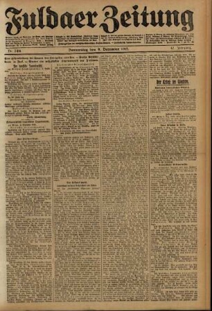 Ausgabe vom Donnerstag, den 09. Dezember 1915.