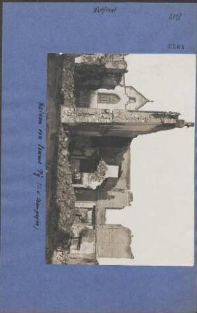 Ruinen von Somme Py (i.d. Champagne)