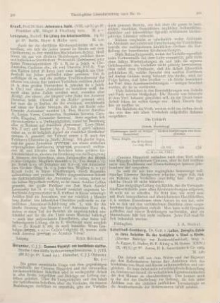 301 [Rezension] Krauß, Samuel, Antoninus und Rabbi