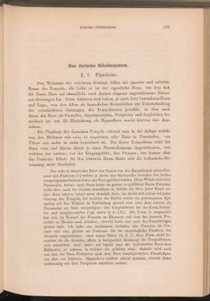 Das dorische Gliedersystem.