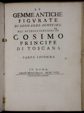 Parte 2, [1]: Le Gemme Antiche Figvrate