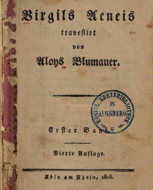 Virgils Aeneis, 1.