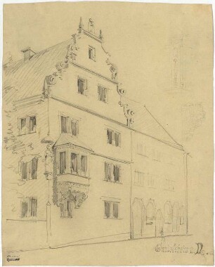 Wohnhaus in Gundelsheim, Giebelfront