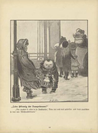 "Zehn Pfennig der Hampelmann!"