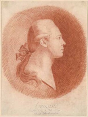 Bildnis Crusius, Carl Leberecht (1740-1779), Kupferstecher