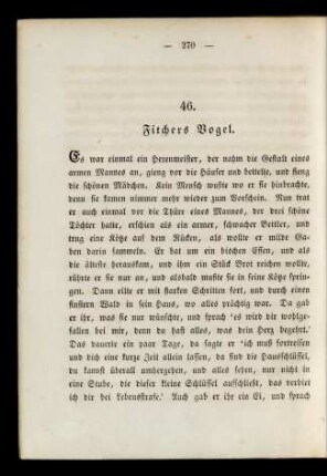 46. Fitchers Vogel.