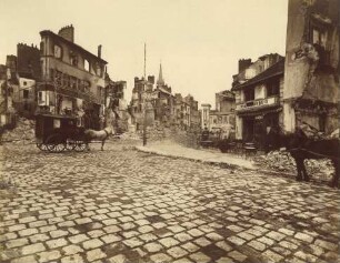 Ruinen in Saint-Cloud bei Paris 1871
