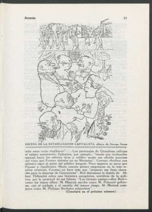Escena de la estabilización capitalista : dibujo de George Grosz