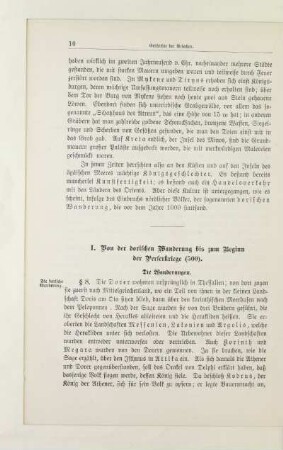 I. Von der dorischen Wanderung bis zum Beginn der Perserkriege (500)