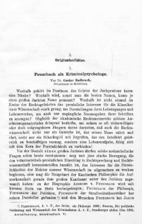 1-47, I. Originalaufsätze