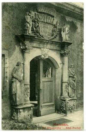 Meißen. St. Afra - Kirche Süd - Portal