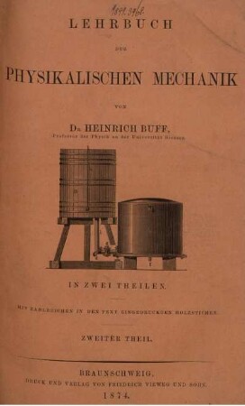 Theil 2: Lehrbuch der physikalischen Mechanik. Zweiter Theil