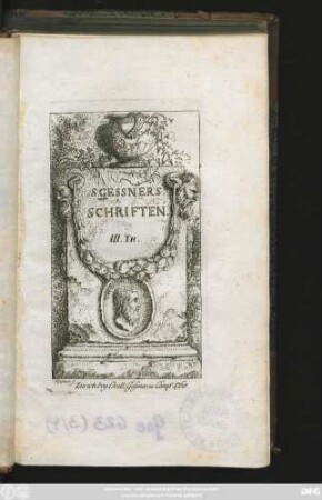 III. Th.: S. Gessners Schriften