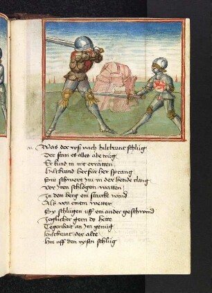 Hildebrand kann Sigenots Schlägen ausweichen.