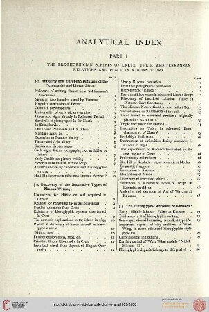 Analytical index