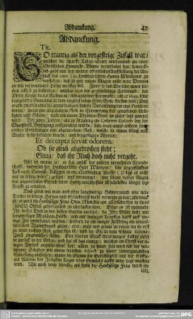 Abdankung : Abdanckung
