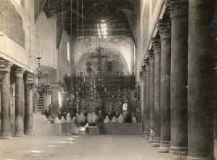Bethlehem. Inneres der Geburtskirche