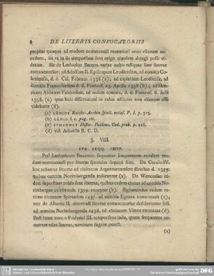 §. VIII. Sub Sqq. Impp.