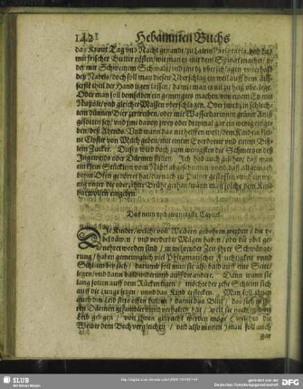 Das neun und zwantzigste Capitel