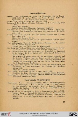 Literaturhinweise