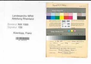 Entnazifizierung Franz Koentopp , geb. 01.05.1894 (Polizeibeamter)