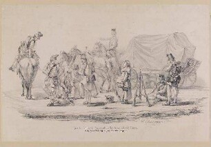 Kaiserlich Österreichische Truppen auf dem Marsch nach Schleswig-Holstein (1864)