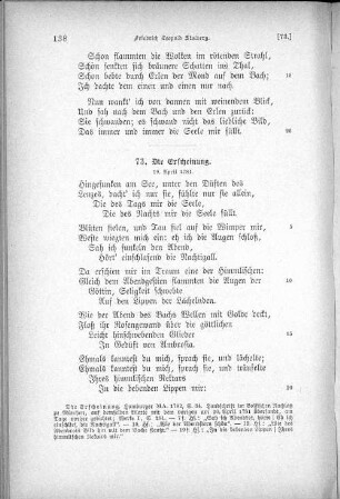 73. Die Erscheinung.