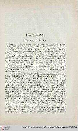 Literaturbericht