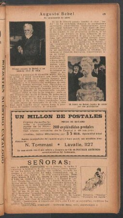 Augusto Bebel - su monumento de nieve