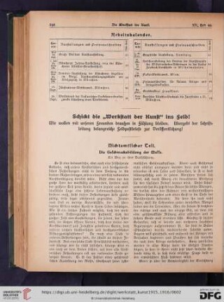 Die Geschmacksbildung der Masse : ein Weg zu ihrer Durchführung