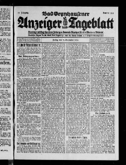 Bad Oeynhausener Anzeiger und Tageblatt. 1912-1934