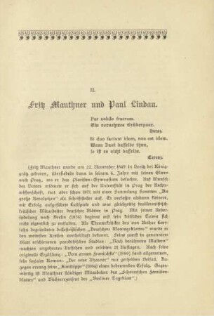 II. Fritz Mauthner und Paul Lindau