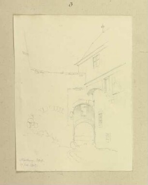 Tordurchfahrt des Marburger Schlosses