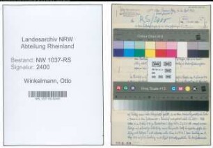 Entnazifizierung Otto Winkelmann , geb. 21.05.1878 (Amtsrichter)
