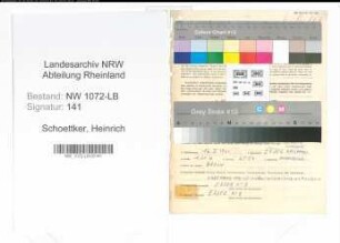Entnazifizierung Heinrich Schoettker , geb. 16.01.1901 (Landwirtschaftsgehilfe)
