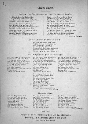 Lieder-Texte.