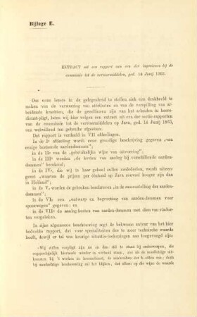 Bijlage E. Extract uit een rapport van een der ingenieurs bij de commissie tot de vervoermiddelen, ged. 14 Junij 1363