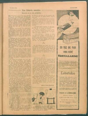Una historia macabra : Recuerdos de la vida periodística