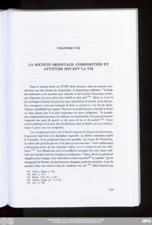 Chapitre VIII La Société Orientale: Composition Et Attitude Devant La Vie