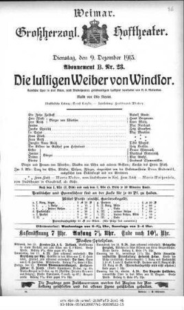 Die lustigen Weiber von Windsor
