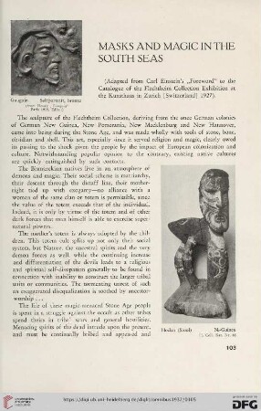 Masks and Magic in the South Seas