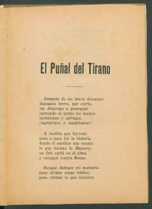 El Puñal del Tirano