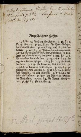Eingeschlichene Fehler.