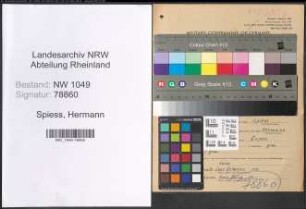 Entnazifizierung Hermann Spiess , geb. 11.07.1904 (Notar)