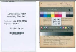 Entnazifizierung Bruno Richter , geb. 08.06.1901 (Verw.Angestellter)